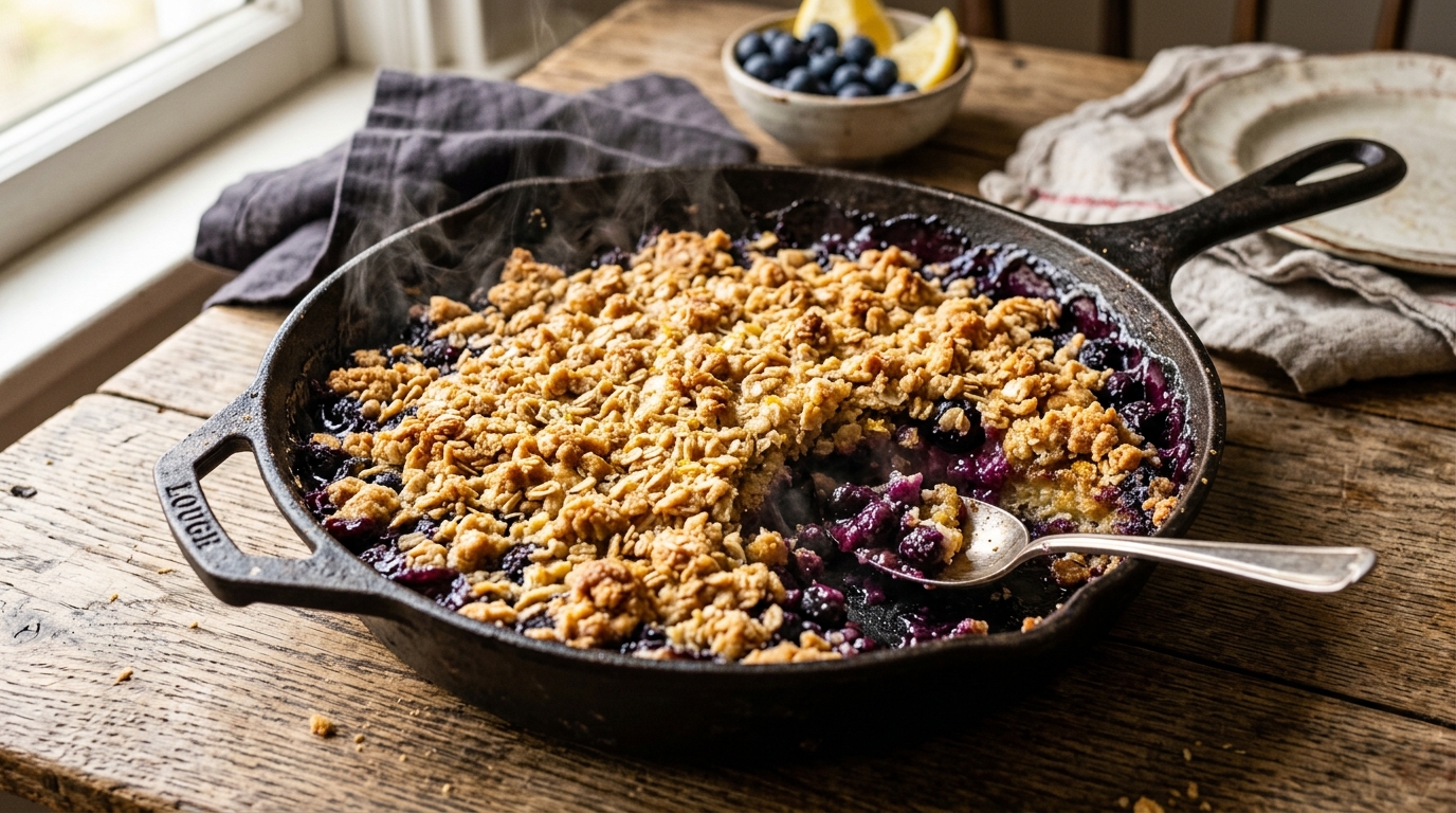 Lemon-Blueberry Crumble
